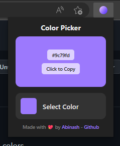 Github Codeabinash Color Picker A Chromium Web Browser Extension To Pick Colors From The Github Codeabinash Color Picker A Chromium Web Browser Extension To Pick Colors From The