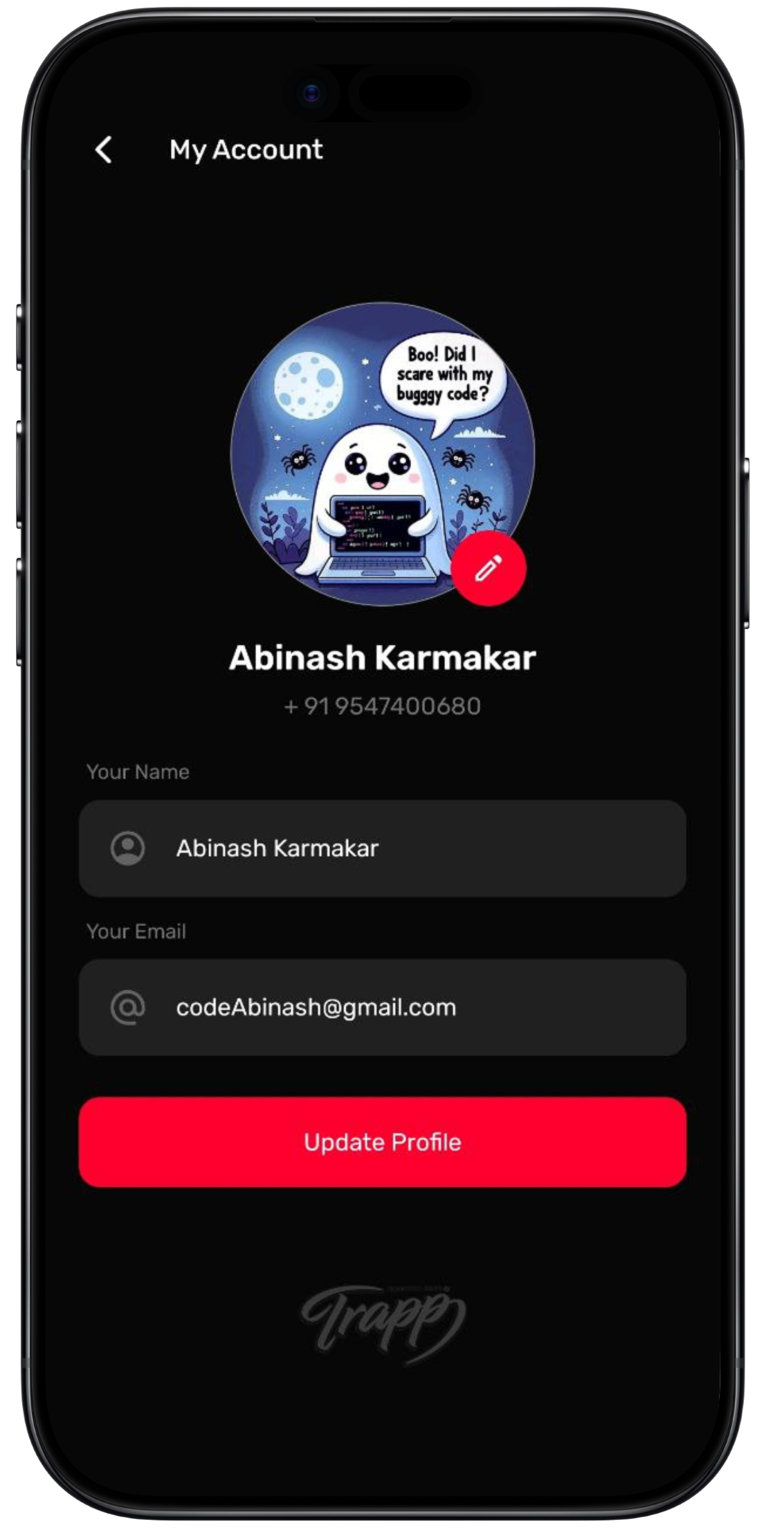 Trapp App Screenshot