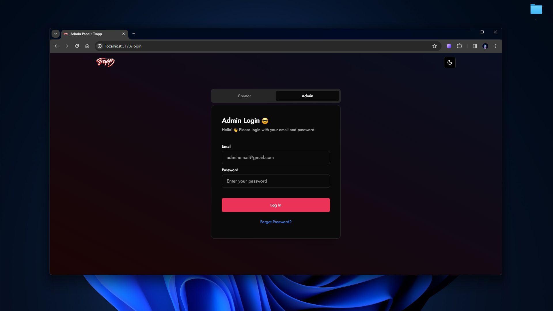 Trapp App Screenshot