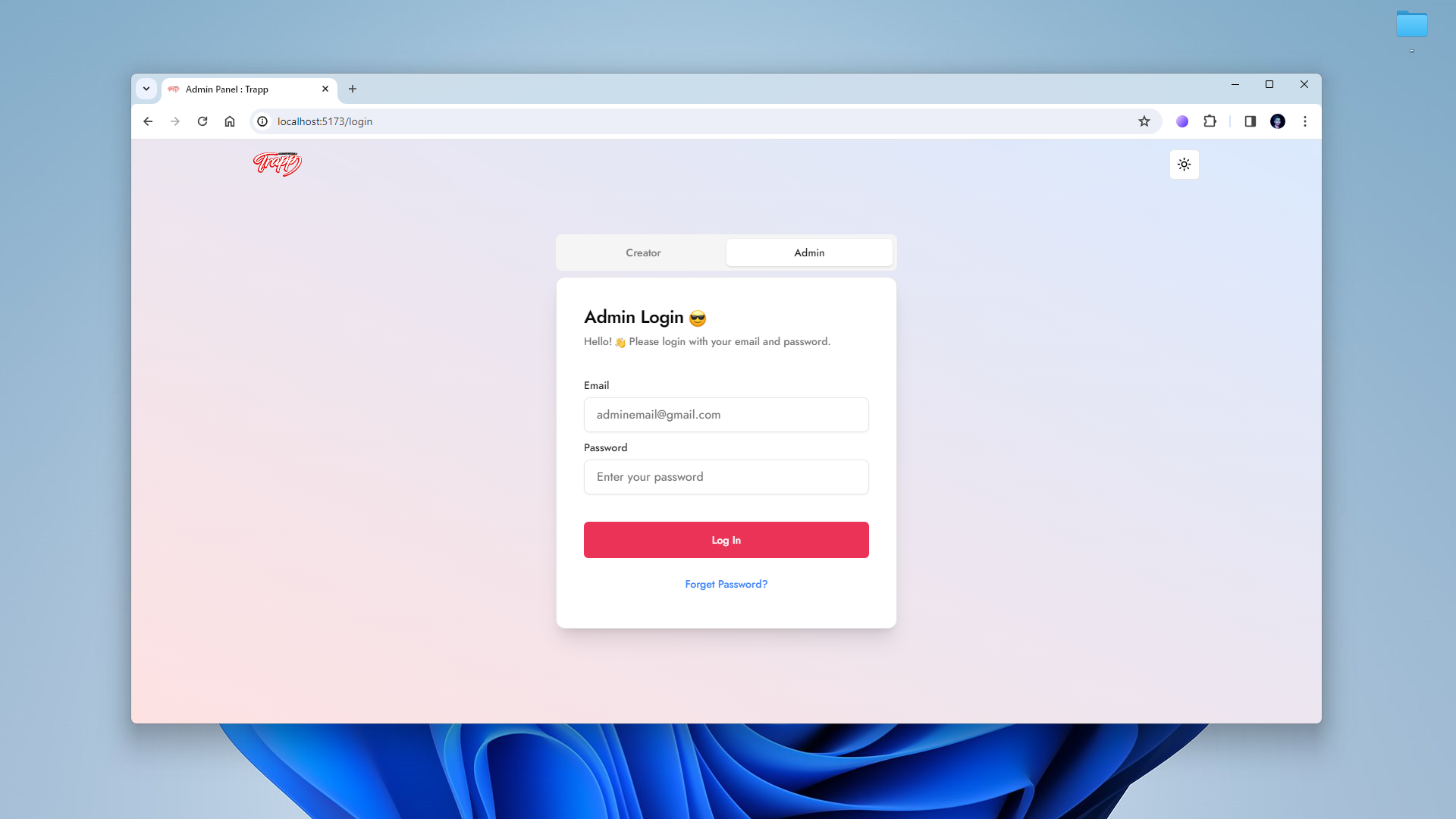 Trapp App Screenshot