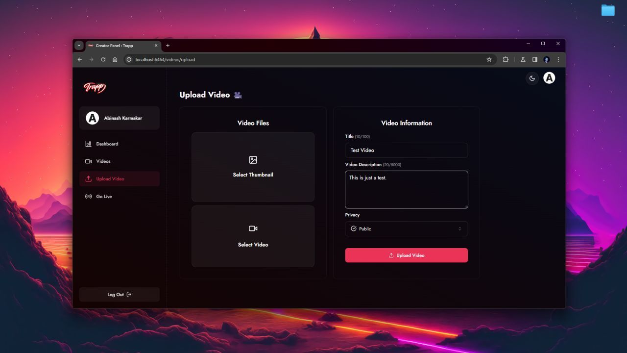 Trapp App Screenshot